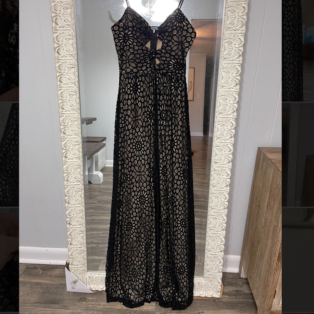 Black cutout dress